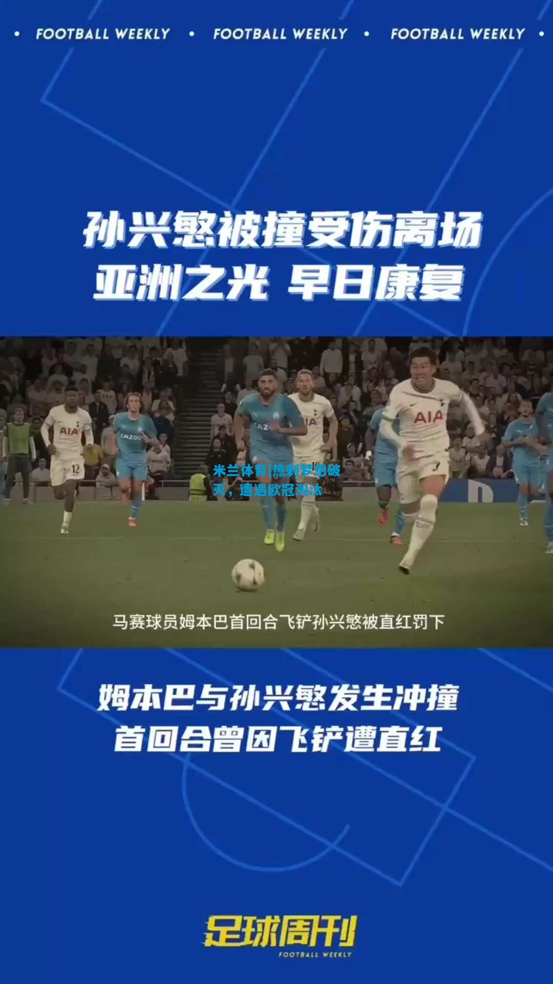 热刺梦想破灭，遭遇欧冠淘汰